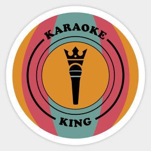 Karaoke King Loves Singing Sticker